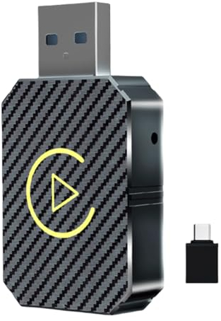 Wireless Carplay Bluetooth Adapter Auto, 2-in-1-Mini Box, Android Auto Adapter, Plug & Play, Wireless Dongle BT WiFi für Wired CarPlay/Auto, kompatibel mit iOS 10+ und Android 11+