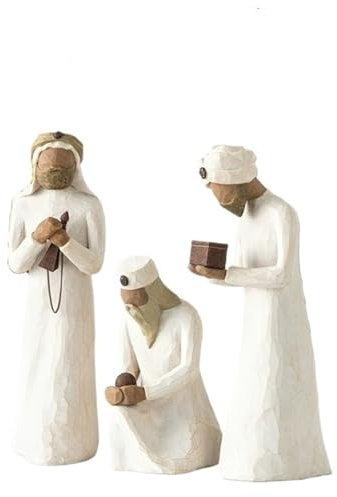 Set presepe Born Scene Nascita Belen Sacra Famiglia Figure Resina Decorazione (B)