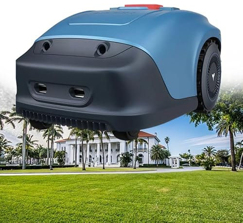 WEIMILOR Tondeuse Robot Automatique avec Câble Limiteur - 1000m² Jardin, Hauteur Personnalisable 20-50mm, Inclinaison 33°, Protection Anti-Vol