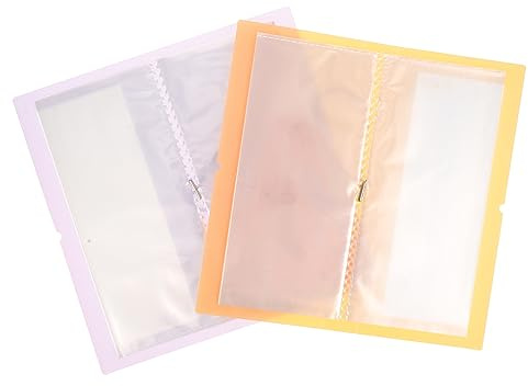 HONITANO 2pcs Sticker Collecting Album with Large Capacity Pp Material Stationery Storage Album for Small Items and Tickets Suitable for DIY and Fashion Use