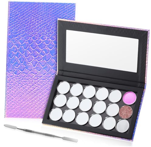VICASKY Palette de Maquillage Vide pour Fards à Paupières avec Godets et Raclette Base Magnétique Organisateur Cosmétique pour Femmes