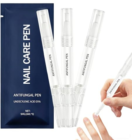 Nail Care Pen Set di 3 Penna Siero la cura Micosi delle Unghie, Idrata Fortificante per Unghie, Olio per Cuticole Per Unghie delle Mani e dei Piedi Curate