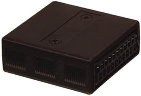 Psylins Scart Coupler Female to Female, 21 Pin, 5V DC, Black, Cable, Connects TV, VCR, DVD Player, Other Video Devices