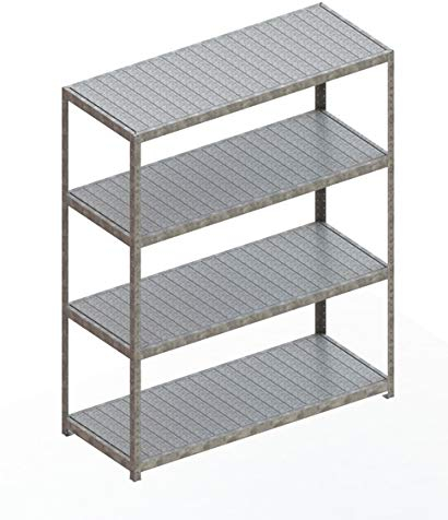 SPEED - RACK Regal 2470 x 2000 x 800 vzk kpl. mit 4 Fachebenen mit Stahlpaneelen