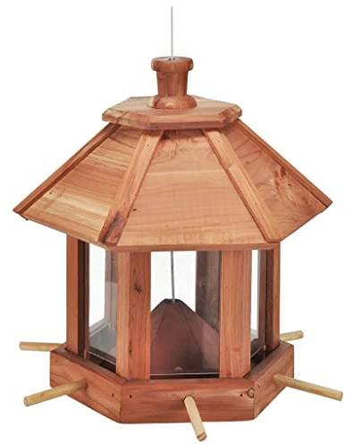 Vogelfutterhaus, Vogelfutterstation 26x26x27cm aus Holz