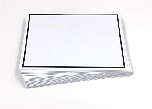 25 Trauerumschläge mit schwarzem Rahmen, C6 = 162 x 114 mm, schwarzes Seidenfutter