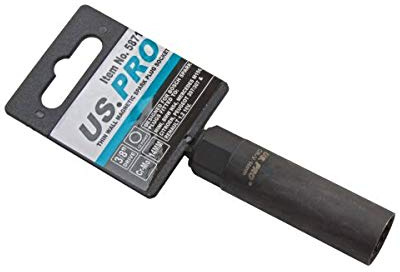 US Pro 3/8 Dr 14mm 12Point Thin Wall Magnetic Spark Plug Socket B5871