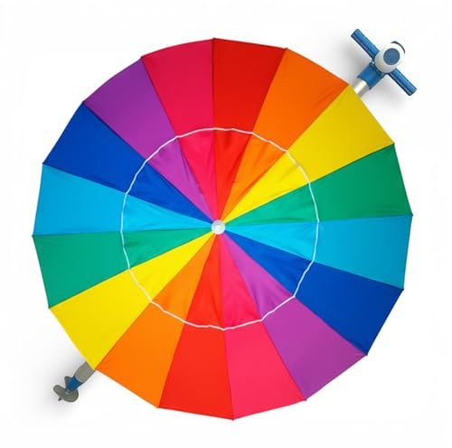 Pincho Ombrellone da spiaggia antivento, 240 cm, tetto di ventilazione, protezione UV 50, materiali di qualità, tubo in alluminio, 16 aste in fibra di vetro, inclusa borsa per il trasporto