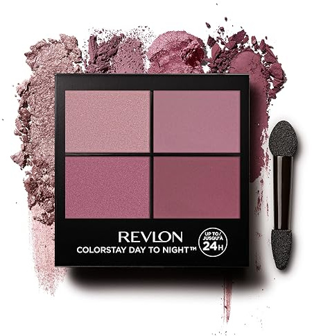Revlon ColorStay Day To Night Eyeshadow Quad, Palette Ombretti, Durata Fino a 24 Ore, Formula Ibrida, 575 Exquisite - 4,5g