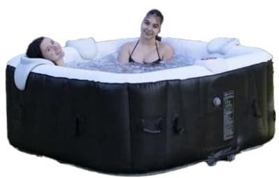 SUNSPA Spa Gonflable Carre lamine 6 Personnes a LED