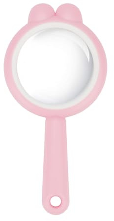 Rongon Small Magnifying Glass 4X Drop Resistant Magnifier Lenses Mini Handheld Magnifying Lenses Learning Tool for Children Class Outdoor Observation Party Fun Tool