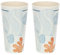 THUN, Set 2 Bicchieri in Melammina, Linea Mare da Amare, Set Bicchieri, Idea Regalo per la Cucina, 12.5 cm h