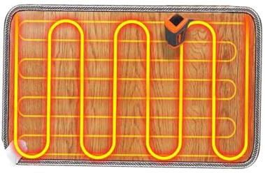 Tappetino elettrico riscaldato per pavimento riscaldato elettrico, riscaldatore per piedi a risparmio energetico | Poggiapiedi riscaldato per sotto il tappeto, scaldapiedi per soggiorno, camera da