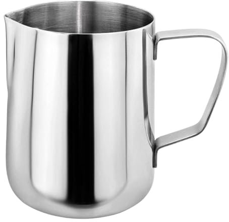 Pichet Lait, Pot à Lait en Acier Inoxydable, Lait Pichet Tasse, Milk Frother, Pichets-mousseurs à Lait pour Cappuccino, Expresso, Latte Art (250ml)