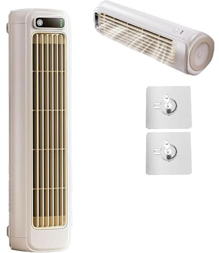 GWFBLID Mini-climatiseur Portable et Ventilateur de Circulation Portable à 3 vites Rafraichisseur d'air Portable Silencieux Et Économe en Énergie Montage Mural pour Chambre/Bureau/Bureau (Gris)