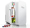 Yikko Mini Frigo 2 in 1, Frigorifero Portatile da 8 Litri, Frigorifero Portatile con Funzione di Raffreddamento e Riscaldamento per Auto e Casa (Bianco-80)