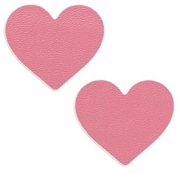 ZNQNDSR Pelle Adesiva per Riparazioni Toppe di Riparazione in Pelle A Forma di Cuore, Tagliabili, Autoadesive, con Texture Litchi, per Divani, Sedili Auto E Giacche(Pink)