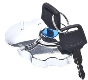 TapóN DepóSito Moto Juego De Cerradura para Tapa De Tanque De Combustible De Motocicleta CG125, Repuesto con 2 Llaves, Tapa De Caja De Gasolina, 1 Unidad