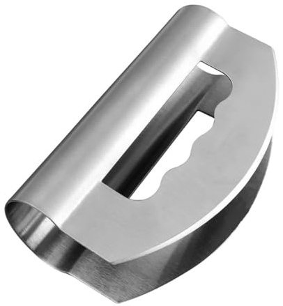 Cabilock Hachoir à Salade Acier Inoxydable avec Double Lames et Protections Coupe-légumes Multifonction pour Trancher Hacher et Émincer Ergonomique et Sécurisé pour Cuisine Rapide