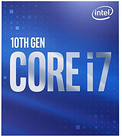 Intel Core i7-10700 - Procesador de sobremesa de 8 núcleos hasta 4,8 GHz LGA 1200 (chipset Intel Serie 400) 65W, BX8070110700 (Reacondicionado)