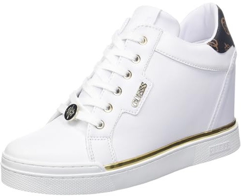 Guess FasterSneaker Donna, Bianco, 38 EU