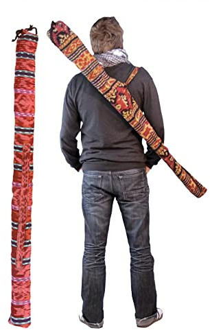 Bag Black or Ikat for Didgeridoo or rain stick 51 59 69 (51 Inch, Ikat)