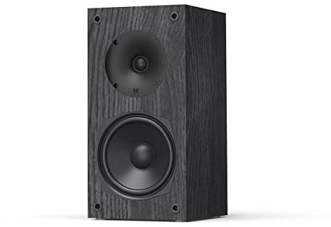 Monolith B5 Bookshelf Speaker - Black (Each) Powerful Woofers, Punchy Bass, High Performance Audio, for Home Theater System - Audition Series