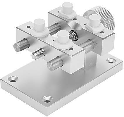 Herramienta de Tornillo de Banco para Reloj, Soporte de Caja de Reloj Ajustable Reparación de Reloj de Pulsera de Metal Soporte de Caja Abierta Herramienta de Reparación de Reloj
