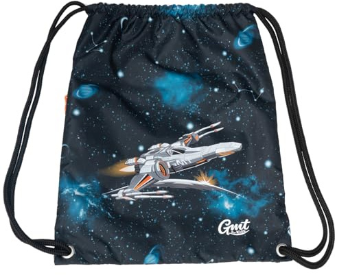 GMT for Kids Turnbeutel für Kinder Spritzwassergeschützt Sportbeutel für Mädchen -Kindergarten Sportbeutel,Turnbeutel für Jungen Beutel,Sportsack,Gymsack Beutel Rucksack-Raumschiff