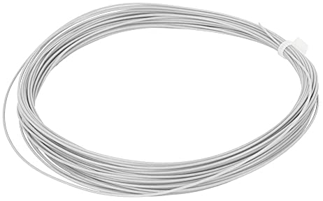 NDNCZDHC 2 Stück Badminton-Saite, 10 M, Badmintonschläger-Saite, 25–30 Pfund Saitenspannung, Badminton-Schlägerschnur Für Sporttraining(Weiß)