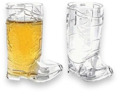 5pk Cowboy Boot Shot Glasses | Plastic Cowgirl Shot Glass Cups Cute Western Mini Beer Mugs for Birthday Cowboy Bachelorette Themed Party Supplies Wedding Decorations