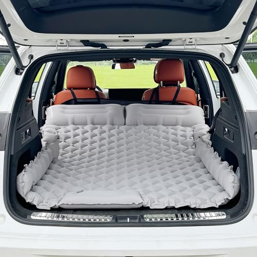 EULANT Matelas Gonflable de Voiture avec Pompe à Air, Matelas Voiture Ultraléger pour SUV/MPV/Camion/Tesla Model Y, Lit Gonflable Voiture pour Coffre de Voiture,Matelas de Camping 2 Personnes