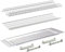 Generico Escurreplatos cromado con recogegotas med. 56 cm para mueble colgante 60 cm – Fabricado en Italia