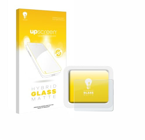 upscreen Matte Screen Protector Glass Film compatible with Xiaomi Smart Temperature and Humidity Monitor 3 Mini - Anti-Glare, 9H Glass Protection