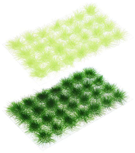 PERSELOSO Touffes Herbe Statiques Artificielles Modèles De Gazon pour Maquettes De Chemins De Miniatures Décorations De Scènes Paysages