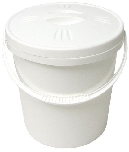 Junior Joy 16L Nappy Storage Pail with Secure Lid and Handle – White – Durable, Odour-Blocking Bin for Baby Nappies, Laundry, Toys – 80cm x 60cm x 47cm – Multi-Purpose, Easy-Clean Plastic