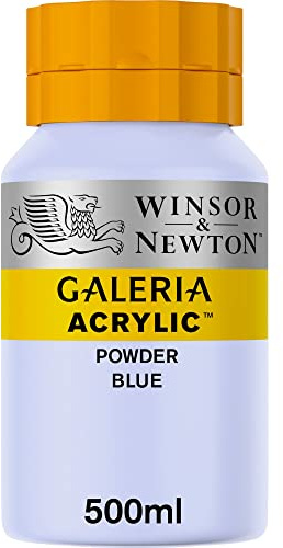 Winsor & Newton Series 1 500ml Bottle Galeria Acrylic Colour with Nozzle Cap - Powder Blue,WN2150446
