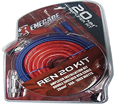 Renegade Ren20Kit Car HiFi Endstufen-Anschluss-Set 20mm² schwarz, blau, rot