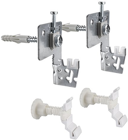 Cornat Befestigungssatz - Passend für Platten-Heizkörper mit Laschen - Verstellbereich 20-30 mm - Stahl / Heizkörper-Befestigung / Befestigungs-Set / Platten-Heizkörperbefestigung / Zubehör / T591704
