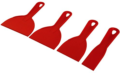 Fartools 4 Couteaux à enduire, Rouge