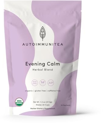 AutoimmuniTea – AIP Stress Relief, Bedtime Blend for Restful Sleep, Calming Tea for Stress, Lavender, Tulsi, Passion Flower Organic Blend - 15 Loose Leaf Tea Bags