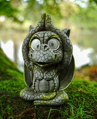 Kremers Schatzkiste Yoga Solar Gartendrache Meditierender Drache Solar LED Geschenk