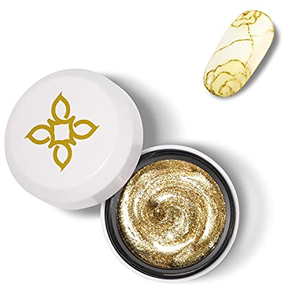 BLUESKY Metallic Sparkle Gel Paint Pots Glitter Nail Art Good As Gold 5G