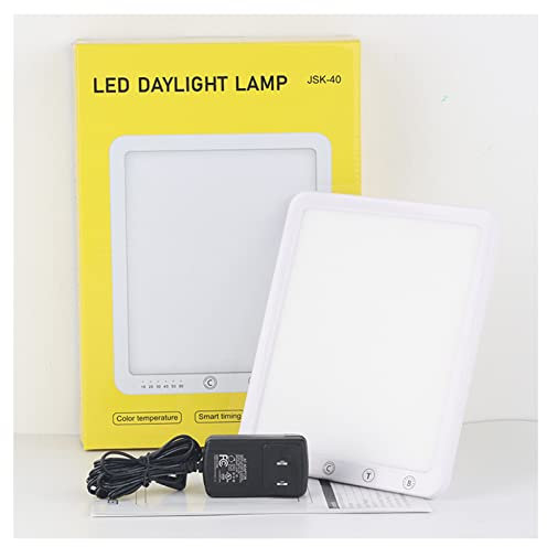 Luce ​Terapeutica, 15000 Lux Lampada Per La Terapia Della Luce, Con 3 Modalità Colore & 3000K-6500K, 5 Regolazione Variabile, 6 Funzione Timer, Lampada A Spettro Per Depressione,Bianca