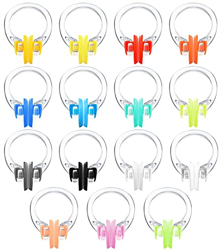 Konohan 50 Packs Swimming Nose Clip Swim Nose Clip with Waterproof Silica Gel Silicone Nose Plugs Surfing Nose Plug Protector Soft Latex Plugs for Kids and Adults Swimmers Swimming Pool, Multi Color