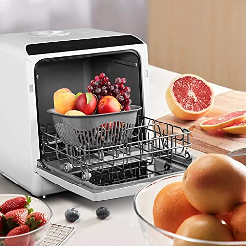 Compact Dishwasher,Table Top Dish Washer for Apartment Office and Home Kitchen With 4 Place for Setting Rack and Basket practical