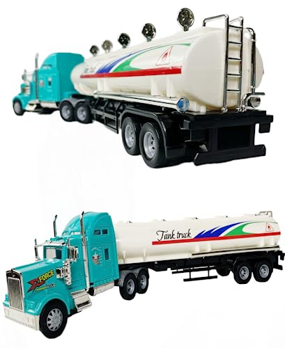 Big Daddy Friction Powered Transport Tanker Truck Toy Vehicle - Sleek Slim Design