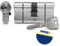 blaugelb® Profilzylinder 2GF - inkl. 5 Wendeschlüssel - 6 Stiftig - Türzylinder - Schließzylinder - Anbohrschutz - Schutz gegen Picking - Not- und Gefahrenfunktion (35/60 mm)