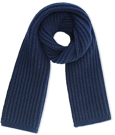 YATANAM Toddler Scarf Warm Knit Kids Neck Warmer Soft Stretch Baby Winter Scarves for Boys Girls (A-navy)