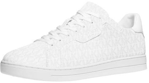 Michael Kors Men's Keating Lace Up Sneaker, Bright White, 9